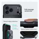 ESR for iPhone 17 Pro Max Phone Case, 23ft Military-Grade Drop Protection, Shock-Absorbing Rugged Cover, MagSafe Accessories Compatible, Cyber Series, Black
