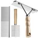 Undercoat Rake for Dogs, 3 Pack Pet Grooming Brush Set Long Tooth Rake Brush & Double-Sided Teech Comb & Stainless Steel Shedding Comb, Long Haired Pet Grooming Tool Set for Horse Large Dog Cat