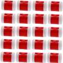 NUOBESTY Knitting Counter Row Counters for Knitting and Crocheting Sewing Tools Essential Crochet Accessory Stitch Lock 20pcs (2.5x1.5cm, Red)