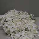 Pauwer Wisteria Hanging Flowers 24 Pack Fake Flower Garland Artificial Wisteria Vines Rattan Silk Flower String Wedding Party Wall Decorations,White