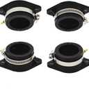 Carburetor Carb Intake Rubber Boots Replacement for Kawasaki z1 kz900 kz1000 73-80 Set of 4