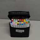 AnyMark Alcohol Markers, 60 Colors Dual Tip Art Coloring Markers Set for Kids Adult Book Drawing Sketching Painting, Chisel & Fine, White Penholder