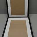 upsimples 11x14 Picture Frame Set of 5, Display Pictures 8x10 with Mat or 11x14 Without Mat, Wall Gallery Photo Frames, Black