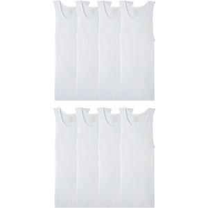 Fruit of the Loom Men's Sleeveless Tag Free Moisture Wicking Tank A-Shirt (White, XL)