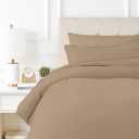 TEXAS LINEN CO. 100% Egyptian Cotton Duvet Cover Oversized King Size, 600 Thread Count 3 PC Duvet Cover, Extra Long Staple Cotton Quilt Cover, Soft, Breathable with Hidden Zipper Closure - Taupe