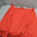 Womens Sundresses Mini Linen Beach Cover Up Tank Summer Casual Spaghetti Strap Sleeveless Dress with Pockets (Medium, Red)