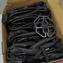 COLINOO Leather Car Seat Cover Waterproof Seat Protector Universal Fit Vehicle Seat Cover Black-Red Line 2 Pcs