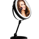 1X/10X Magnifying Makeup Mirror with Lights,360 Rotation, Adjustable Height, Travel Cosmetic Mirror for Women, Gift for Her