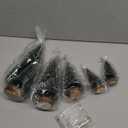 6pcs Mini Christmas Trees Decor, Artificial Bottle Brush Tabletop Trees, 4 Size Holiday Decoration for Xmas (Green)