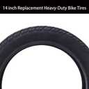 14 x 2.125 Tire and Inner Tube,14 inch Replacement Heavy-Duty Bike Tires for Replacement 57-254 Tire Electric Scooters and E-Bike, 10x2.50