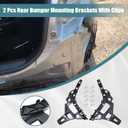 GXARTS 2 Pcs Rear Bumper Mounting Brackets Right Left With Clip 86613C1700 86614C1700 Compatible with Hyundai Sonata 2015-2019