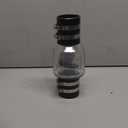 Quiet Sump Pump Check Valve, 2 Inch PVC Check Valve Fits 2" Schedule 40 Pipe, Clear, Silent Backflow Valve With Spring Loaded Flapper, Reduces Water Hammer Noise