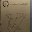 Camping Table with Additional Roll Up Tabletop, Multifuctional Camping Table Easily Transfer to Chair (Dark Green)
