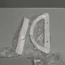 HOME MASTER HARDWARE Patio Sliding Glass Door Handle Set, Non-Keyed Sliding Patio Door Handles Replacement, White Diecast Slider Door Handle Fits 3-15/16 Hole Spacing for Mortise Style,1 Set