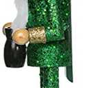 Kurt Adler 15-Inch Wooden Irish Nutcracker on Shamrock Base
