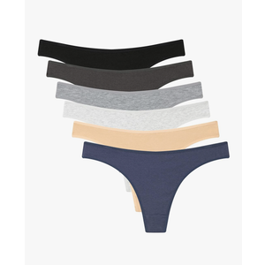 ELACUCOS 6 Pack Women's Thongs Cotton Breathable Panties Bikini Underwear
2K+ bought in past month 12 pack M