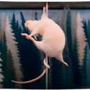 3 x 3x5 Ft Single Sided Polyester Flag with 4 Brass Grommets - Funny Pole Dancing Rat Meme Poster for College Dorm - Silly Banner Tapestry for Garden Decor - Cool Apartment Flag for Indoor or Outdoor