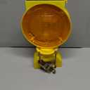 Solar Flashing Traffic Lights Solar Warning Lights Industrial Warning Traffic Safety Barricade Signal Flashing  Sided Visibility LED (Amber)