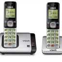 VTech CS6719-2 2-Handset Cordless Phone with Caller ID/Call Waiting, Handset Intercom & Backlit Display/Keypad, Silver