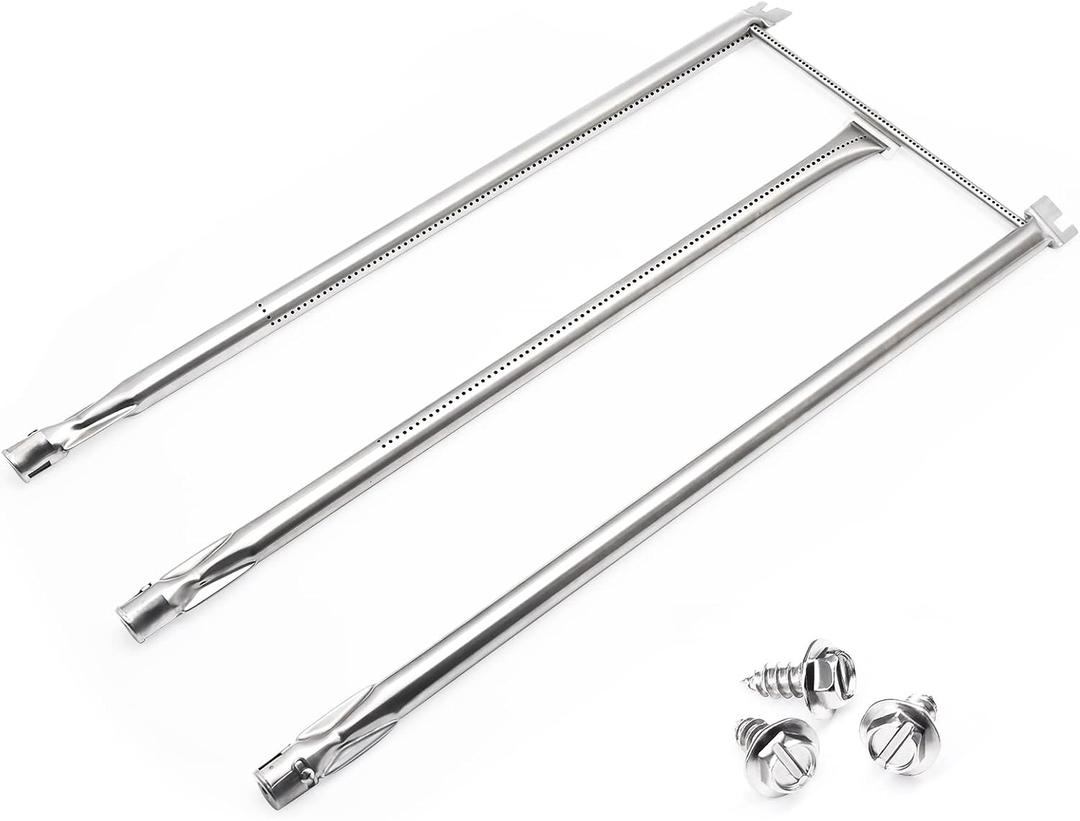 Criditpid 7508 Burner Tube Replacement Parts for Weber Genesis Silver/Gold B & C, Spirit E310 E320 (with Side Control), Spirit 700, 304 Stainless Steel Gas Grill Burner Tube Set for Weber 10460, 10409
