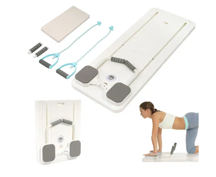 Fitvids - 5 in 1 Multi Purpose Pilates Reformer Board Set and Core Trainer - White