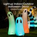 FUNBOY Standing Ghost Halloween Dcor (3 Pack)  Freestanding Indoor/Outdoor Spooky Decorations for Lawn, Porch, or Entryway
