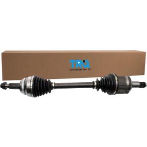 TRQ Front Driver Side CV Axle Assembly Compatible with 2008 Toyota Highlander Front Wheel Drive 2009-2013 Highlander V6 3.5L Front Wheel Drive