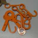 Jenaai 2 Sets Shooting Target Stand Kit Steel Hanger Holder DIY Gong Target Kit for 1 Inch Electric Metallic Tube Conduit (Orange)
