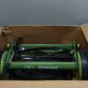 Sun Joe MJ502M Reel Mower w/ 8.5-Gallon, 9-Position Height Adjustment, Foam Grip, Compact Design, Green, 20-Inch Manual w/Grass Catcher