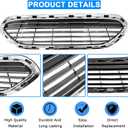 Front Bumper Grille For For-d Fiesta Chrome Frame Grille 2014-2019 D2BZ17B968AA FO1200552
