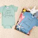 New Pregnancy Announcement Gift,Hi Great Grandma I Can't Wait to Meet You Baby Announcement Bodysuit,Baby Coming Soon Announcement Reveal Ideas for Grandparents,Husband,Aunt(0-3 months,Navy)