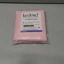 Lecloud Wasa Blush Pink Sheer Curtains, Voile Short Curtains with Jacquard Pattern, Light Filtering Window Curtains for Kitchen Bedroom 45 Inch Length 2 Panels Set, 42 W x 45 L