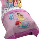 Jay Franco Princess Friendship Adventures 5 Piece Twin Bed Set (Offical Disney Product)
