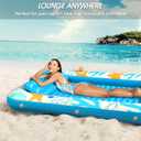 Inflatable Tanning Pool Lounger Float - Jasonwell 4 in 1 Sun Tan Tub Sunbathing Pool Lounge Raft Floatie Toys Water Filled Tanning Bed Mat Pad for Adult Blow Up Kiddie Pool Kids Ball Pit