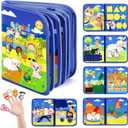 GOLIYEAN Montessori Busy Book for Toddlers 1-3, Busy Board Montessori Toys for 1 Year Old Boy Birthday Gifts, Educational Learning Sensory Activity Books, Quiet Book Travel Toys for Airplane Car