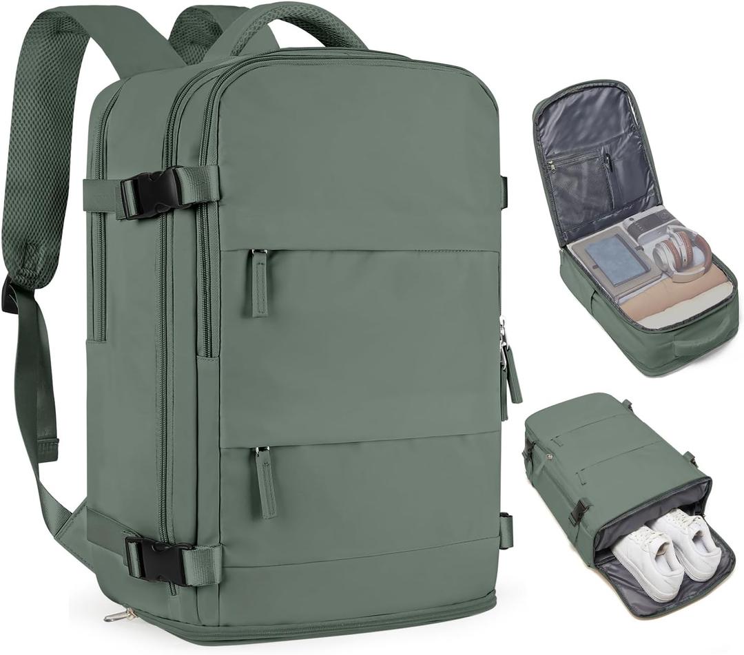 coofay Large Travel Backpack For Women Men Airline Approved Carry On Backpack Flight Approved Waterproof Sports Luggage Backpack Casual Daypack Small Hiking Backpack