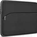 Laptop Sleeve Case 14 inch, Slim Portable Monitor Protective Cover with Front Pocket, Traveling Carrying Laptop Bag Compatible for MacBook Air/Pro, HP, Dell, Lenovo, Acer, Grey