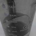 AQUAFIT 1 Gallon Water Bottle with Time Marker - Straw & Chug Lid - BPA Free Gym Water Bottle with Straw - Big Gallon Jug, Gray, 128 oz - 2 Lids