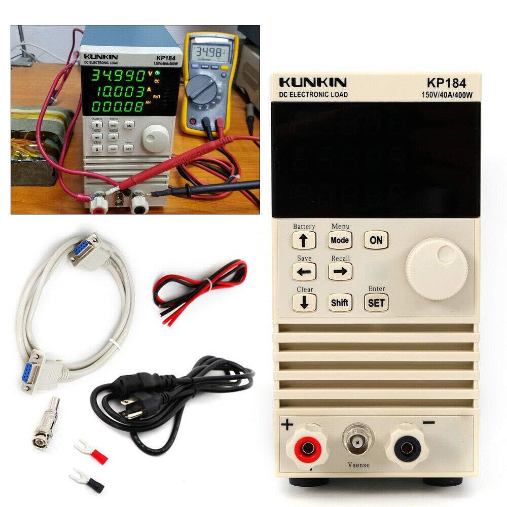 Single Channel Electronic DC Load Tester Battery Capacity Tester RS485/232 150V 40A US Plug (400W)