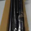 Black Tension Shower Curtain Rod 1.1" Diameter Heavy Duty Stainless Steel Adjustable Spring Tension Rods 30 to 88 inch No Drill Shower for Bathroom Windows Outdoor No Slip No Rust