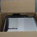 Neretva Bread Maker, 3.3LB Larger Bread Machine 15-in-1 Stainless Steel & Nonstick Ceramic Pan & Auto Nut Dispenser Breadmaker Machines Full Touch Panel with Gluten Free White Wheat Rye French Pizza (Silver)