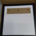 Betionol Diamond Painting Frames, Display 12x12in/30x30cm Diamond Painting Pictures or Photos, Black Natural Solid Wood Picture Frame with Acrylic Protection Glass, Back Mat And Hanging Kit