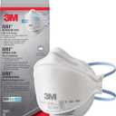 2 x 3M Aura Particulate Respirator 9205+ N95, Lightweight, 3 Panel Designed Helps Provide Comfortable and Convenient Respiratory Protection, 3-Pack