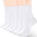 ATBITER Women's Thin Cotton Crew Socks - Soft Casual Dress Bootie Above Ankle Socks 6-Pairs With Gift Box (9-11)