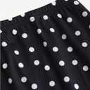 WDIRARA Women's Polka Dots Mini Skirt Vintage Mesh A Line Skirts with Shorts, Petite XS
