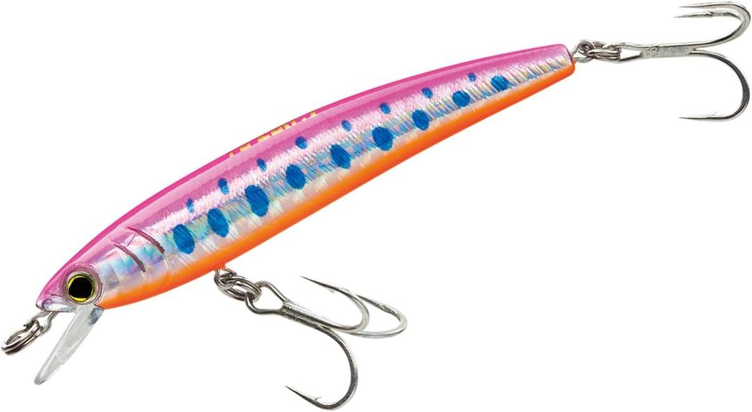 Duel Yo Zuri F 1161 Pins Minnow Floating Diver Lure (50 mm 2 Inch, Multi,Hot Pink Trout)