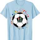 Kid 11 Year Old Soccer Ball Birthday, 11th Birthday Football T-Shirt Sma