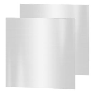 304 Stainless Steel Sheets, 2PACK 8" x 8" x 0.024" Inch Stainless Steel Plates 22 Gauge(0.6MM) Thickness Stainless Steel Shim Plates Metal Sheets for Kitchen DIY Craft Making