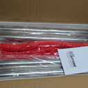 kaiyomi 4Pcs Stanchions and Velvet Ropes, Crowd Control Barriers (Silver) | Water or Sand-Fillable Base, 5 Feet Velvet Ropes and Posts Poles for Red Carpet Formal Occasions