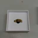 Smart Ring for Women & Men, Smart Rings Health Tracker with Heart Rate, Sleep Monitoring, Long Lasting Battery, IP68 Waterproof Fitness Ring for iOS & Android, No Subscription Fee (Gold, #7)